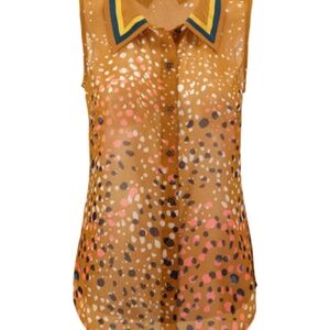 Cabi Cheers Blouse Gold Style No. 3436